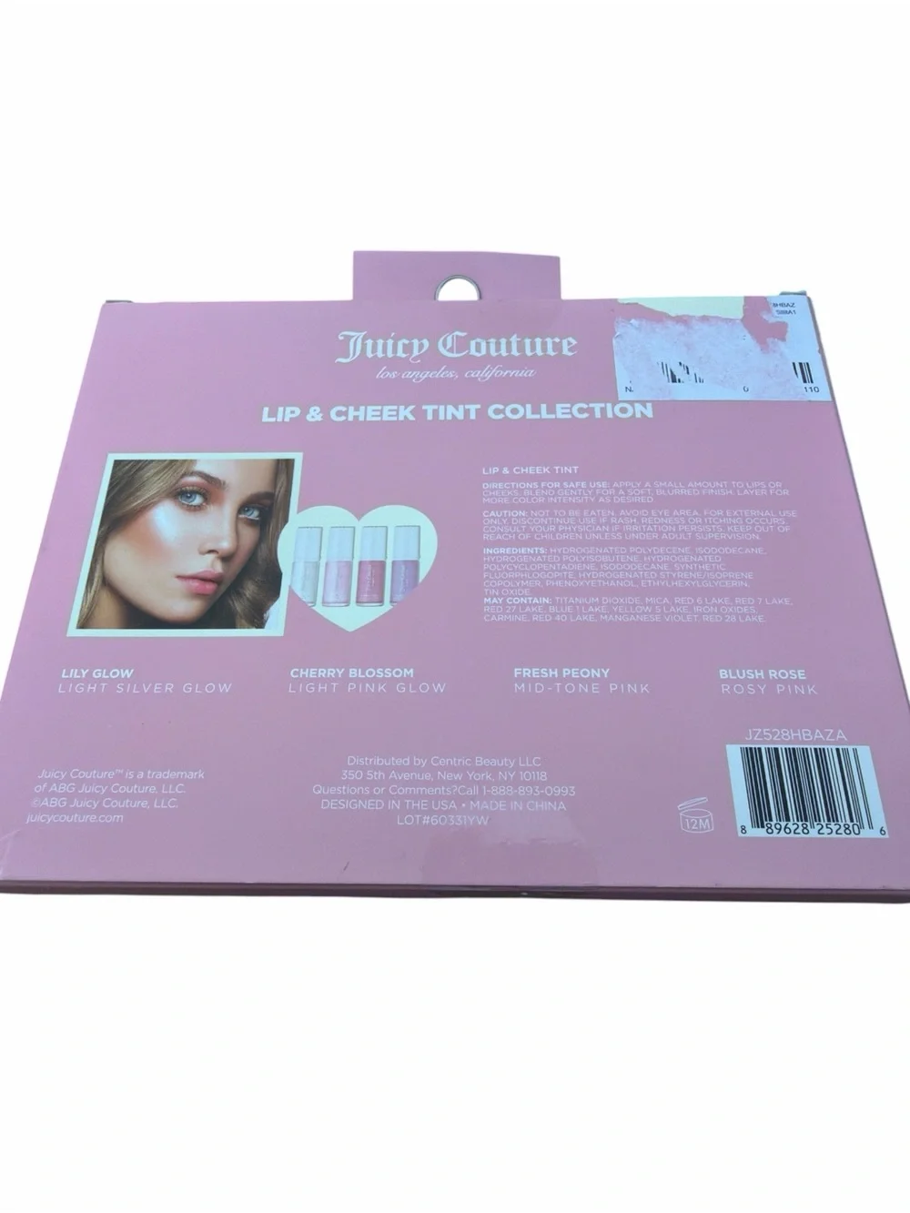 NWT Juicy Couture Lip & Cheek Tint Collection 4 Pack Liquid Blush Gift Set